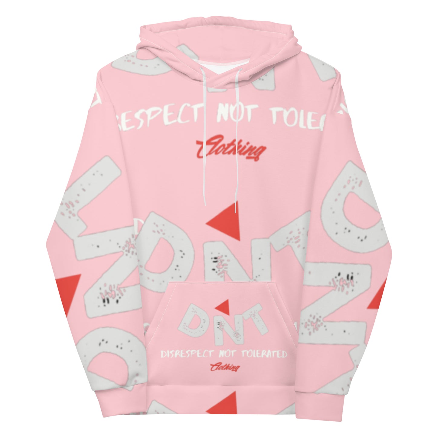 DNT Red-Tri Hoodie Pink