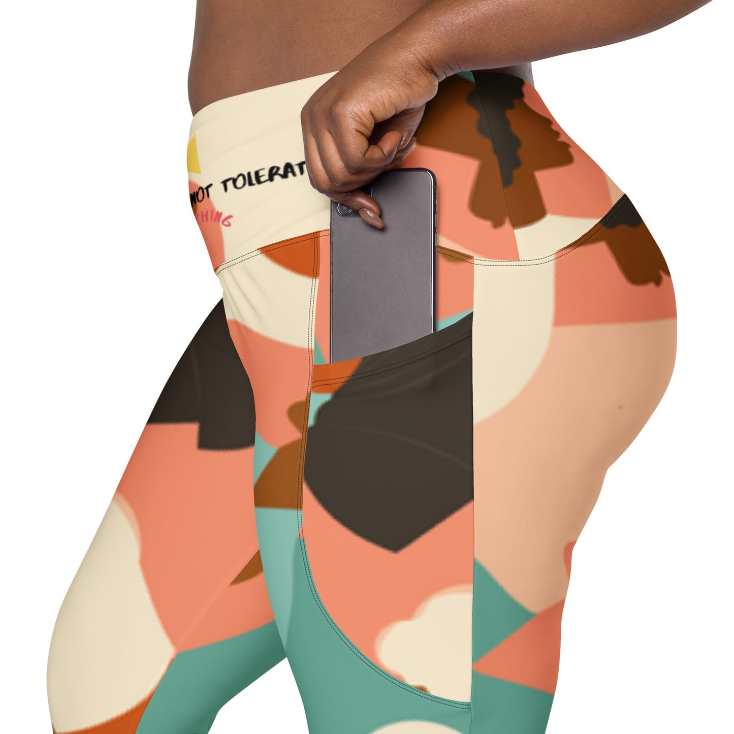 “Ladies” Crossover leggings with pockets