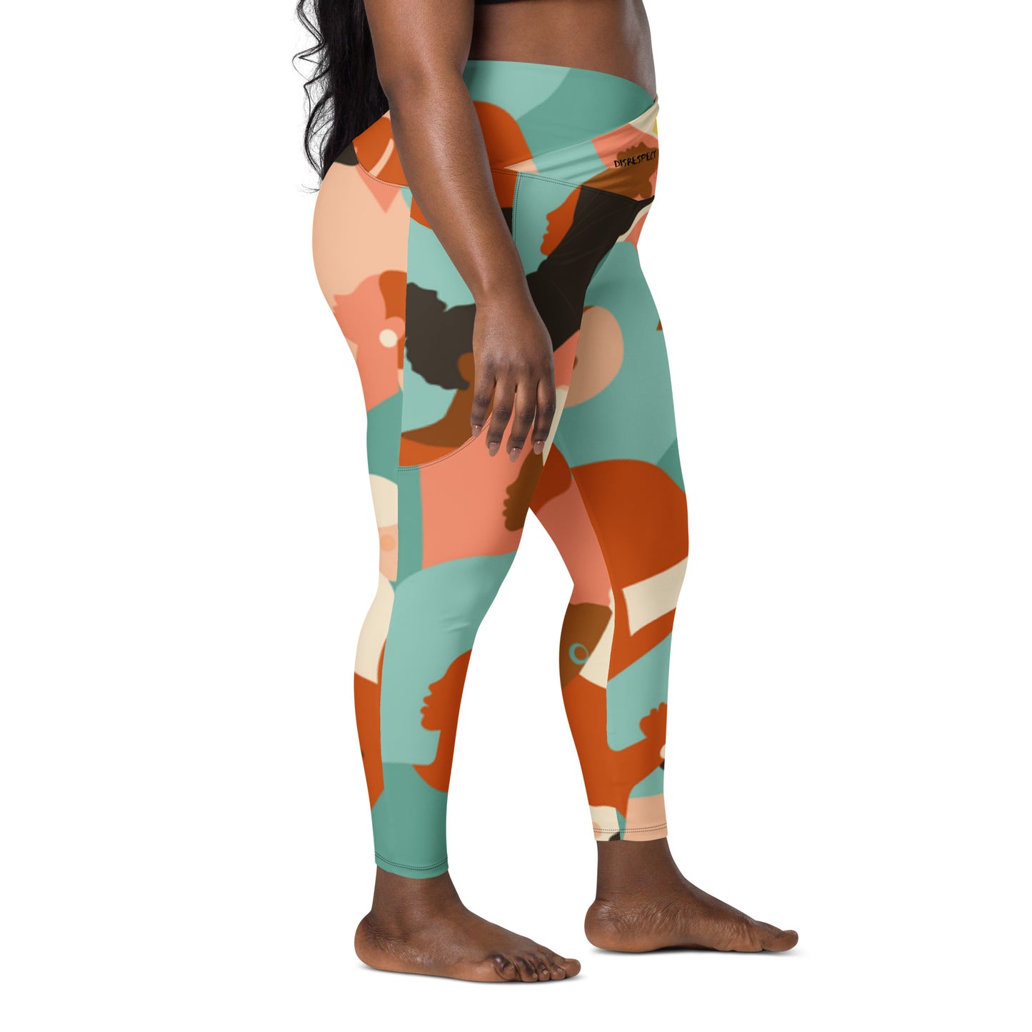 “Ladies” Crossover leggings with pockets