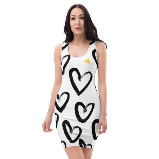 Heart Sublimation Cut & Sew Dress