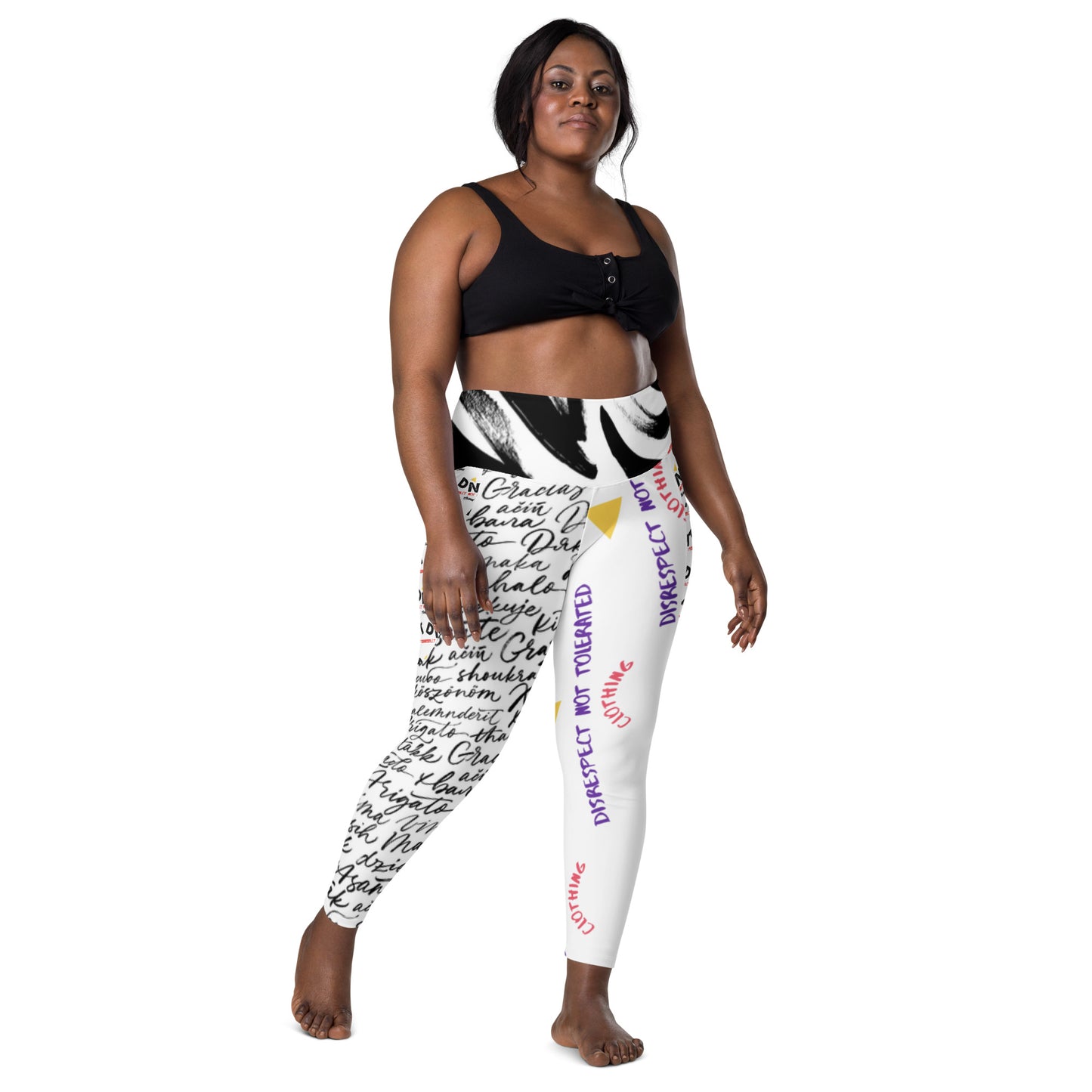 Woman “Thank You” Leggings with pockets