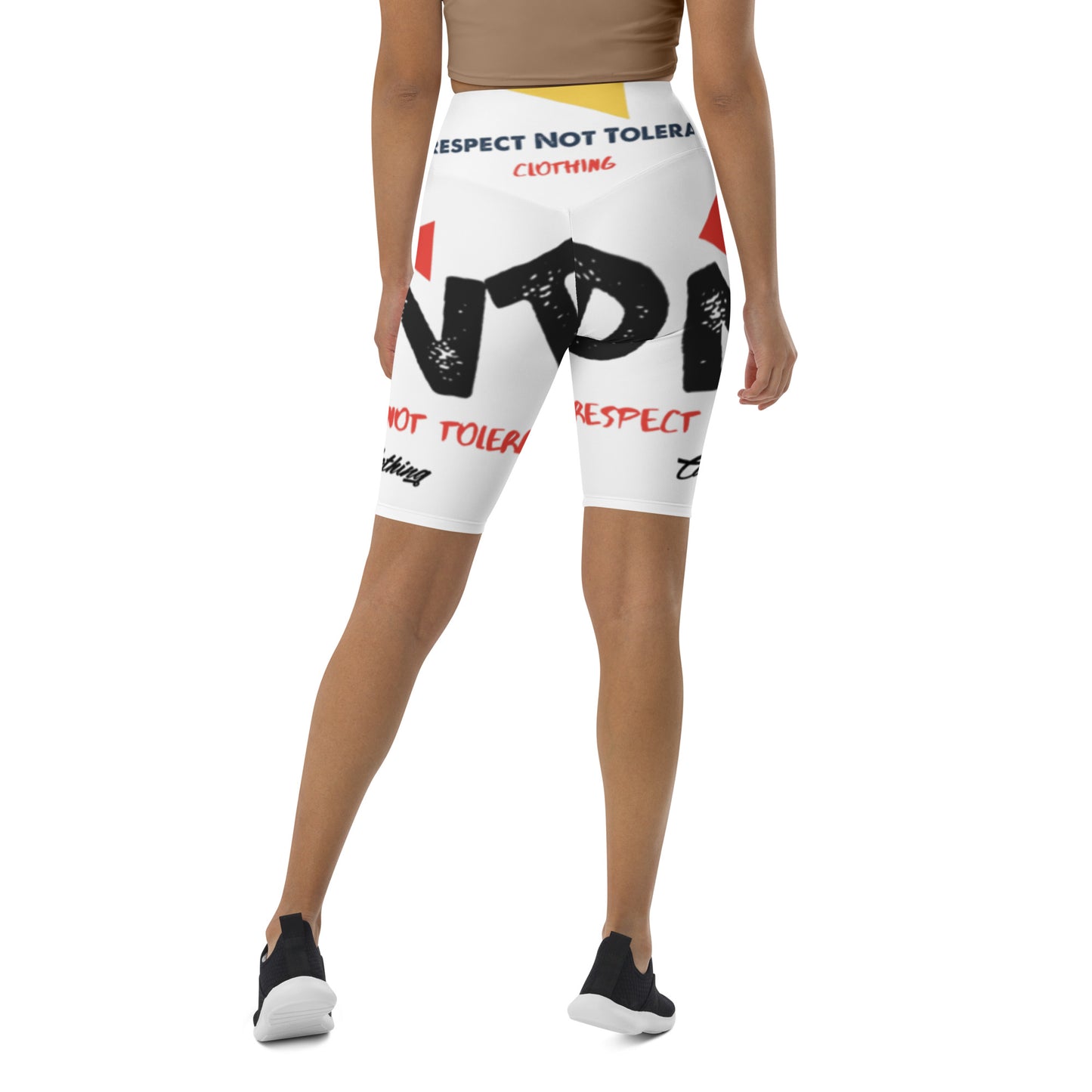 DNT Red Tri Women Biker Shorts