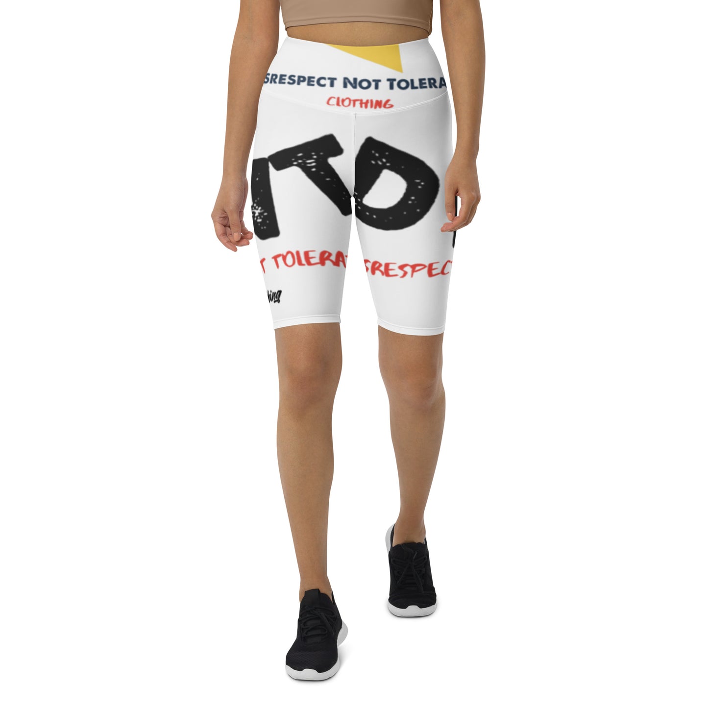 DNT Red Tri Women Biker Shorts