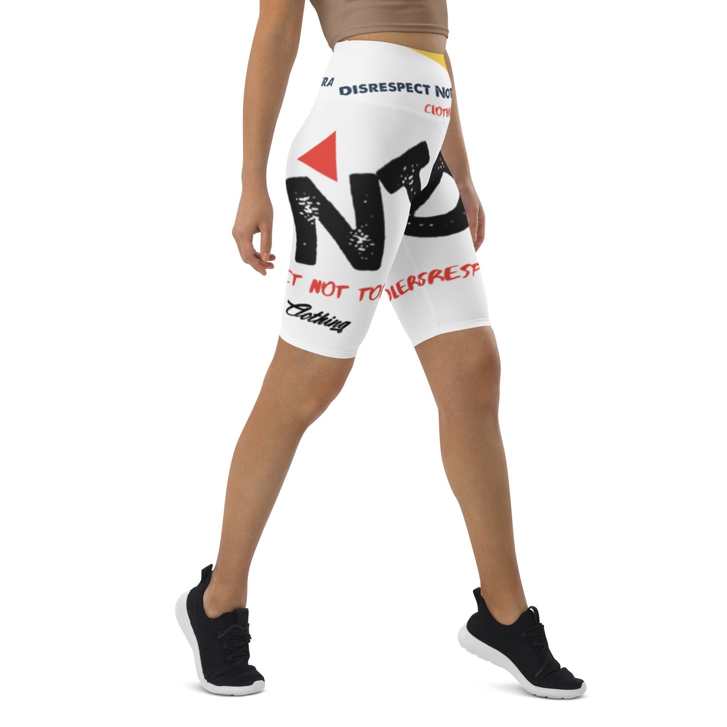 DNT Red Tri Women Biker Shorts