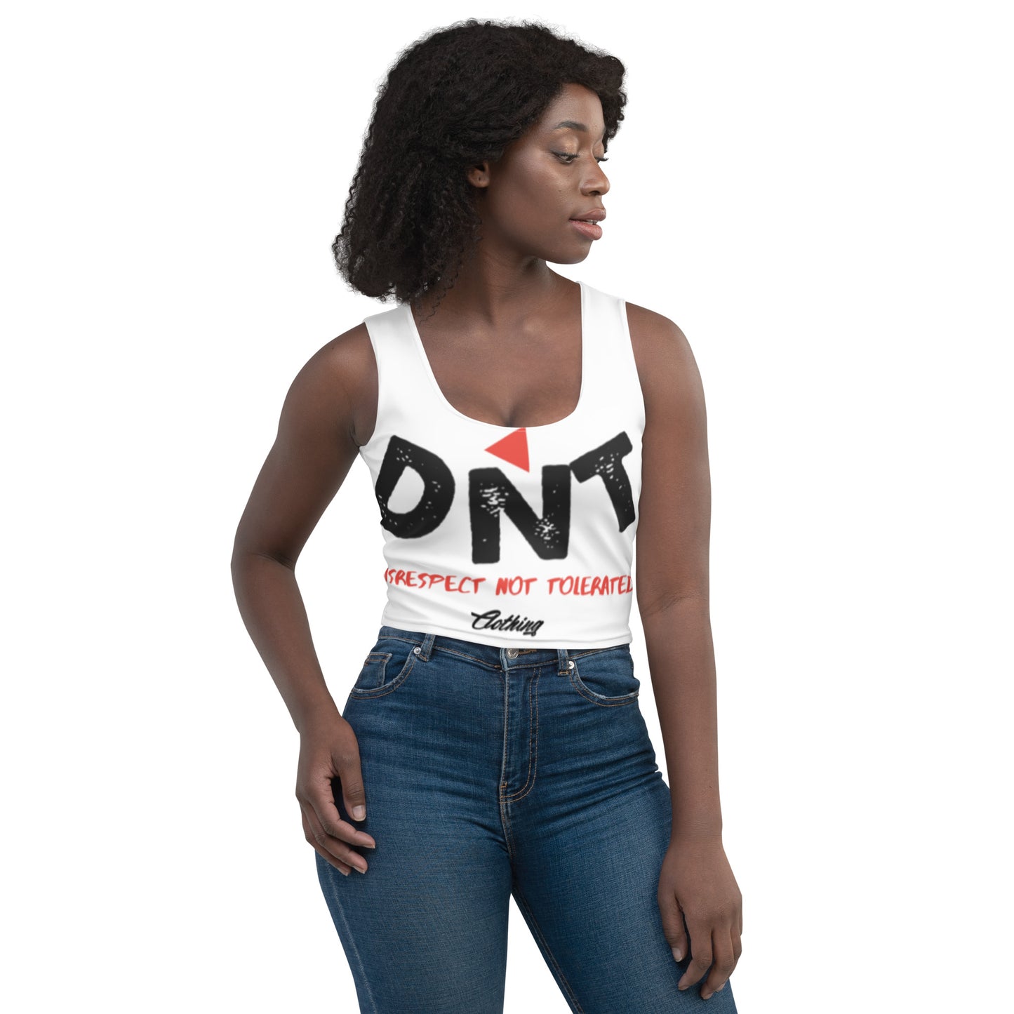 DNT Red-Tri Women Crop Top