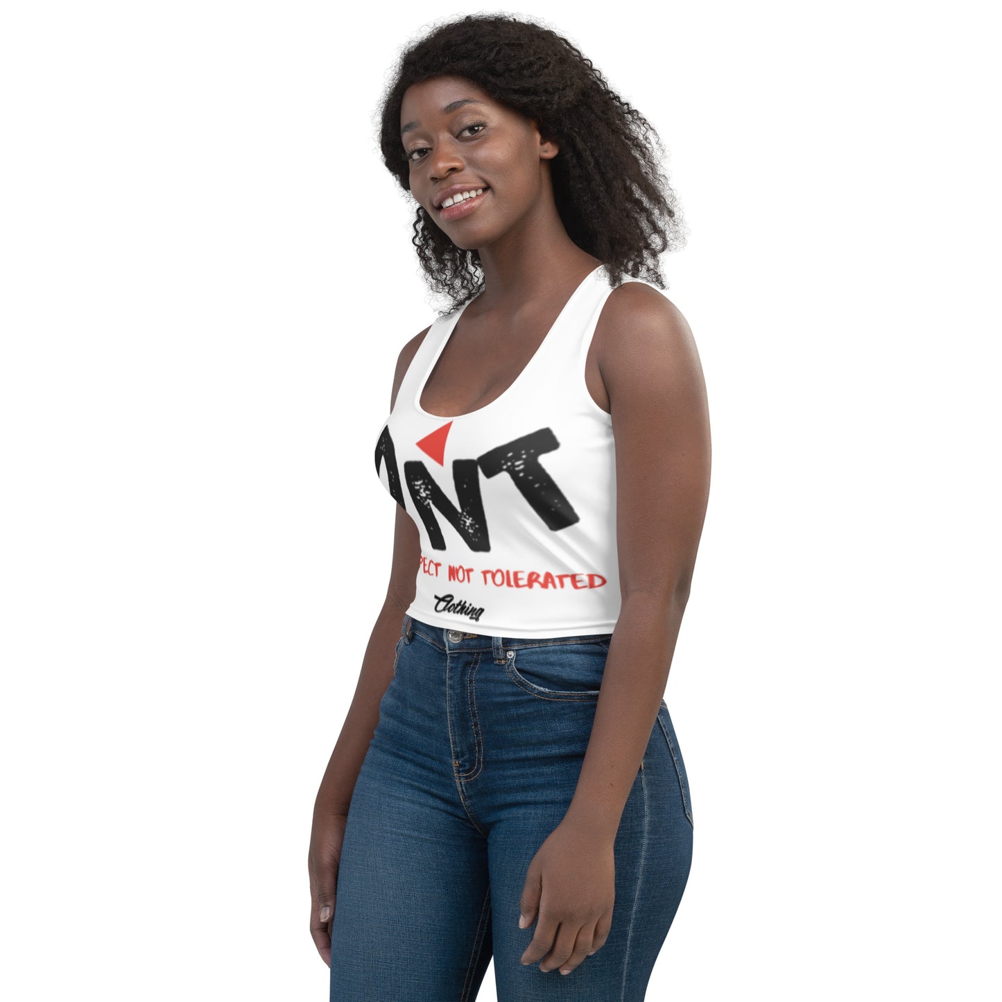 DNT Red-Tri Women Crop Top