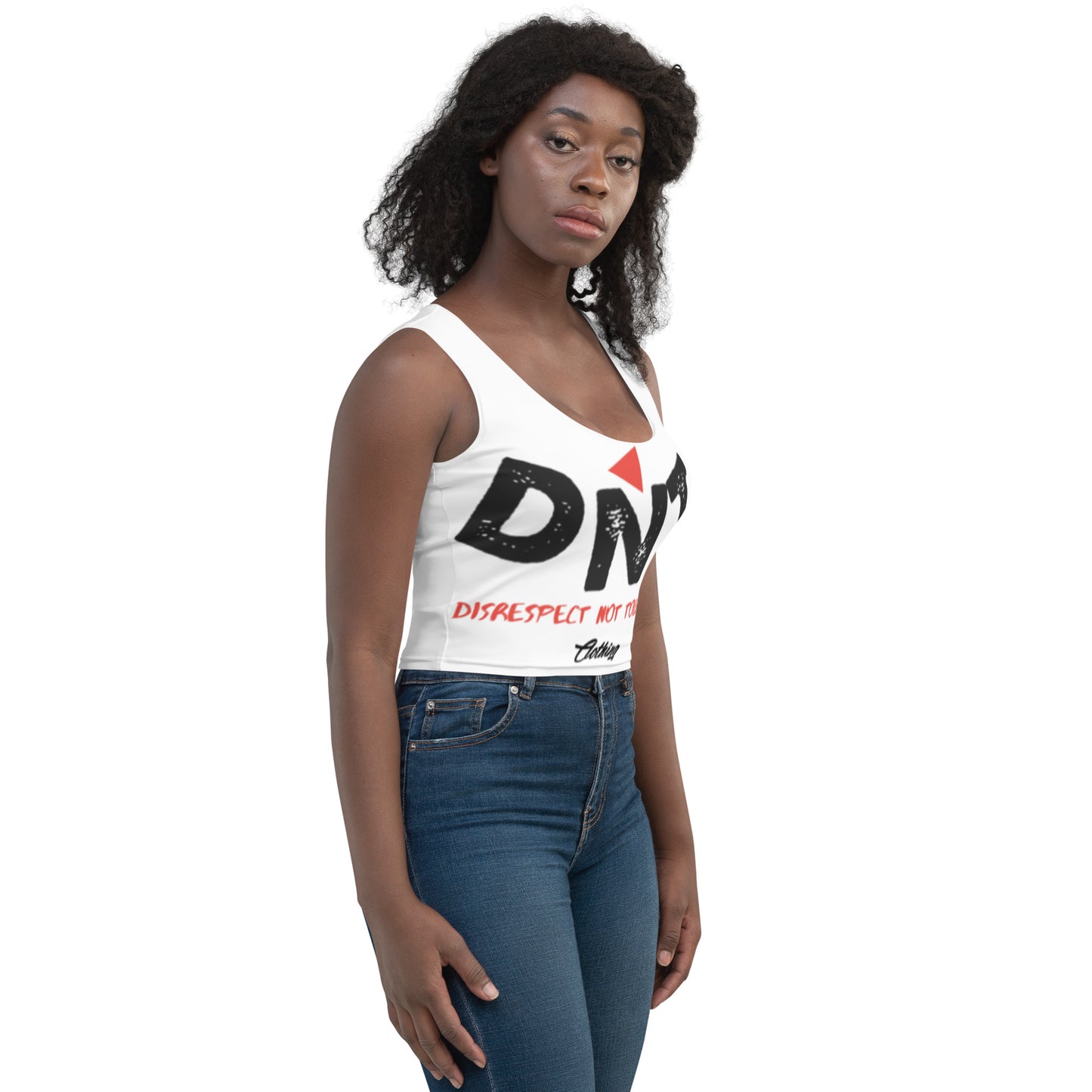 DNT Red-Tri Women Crop Top