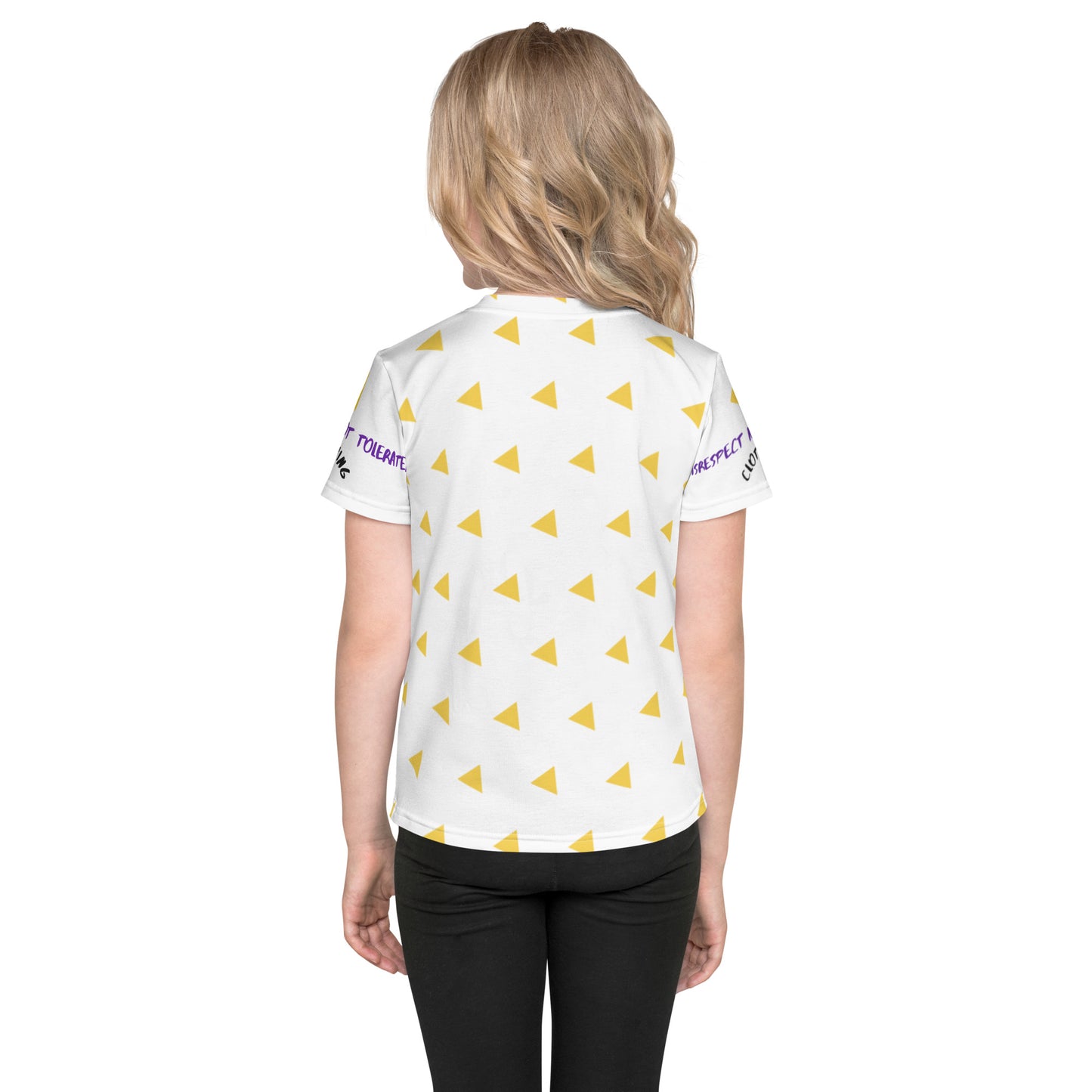 Yellow Tri Girls crew neck t-shirt