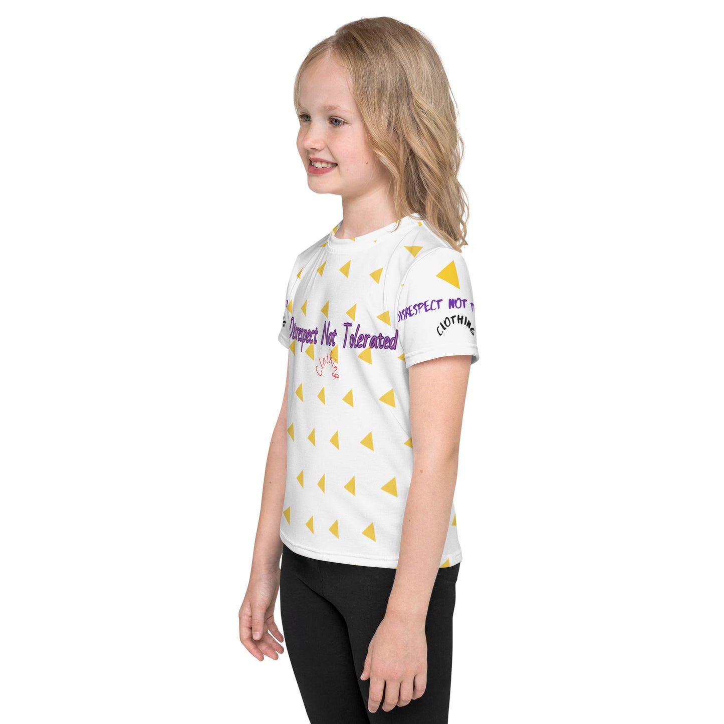 Yellow Tri Girls crew neck t-shirt