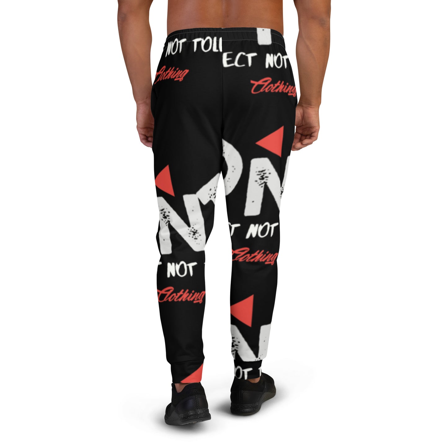 Red Tri Men's Joggers 2 BLK