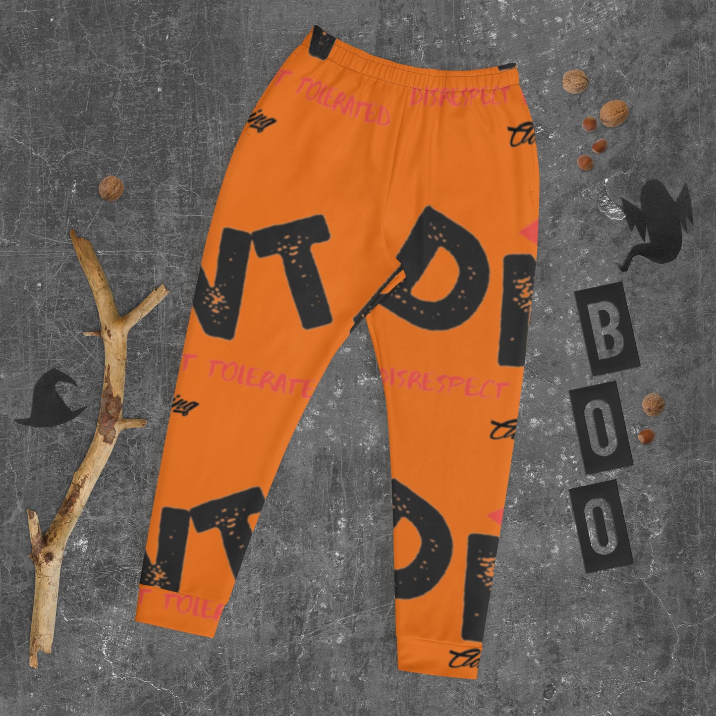 DNT= Red Tri Men's Joggers 1 Mango Tango