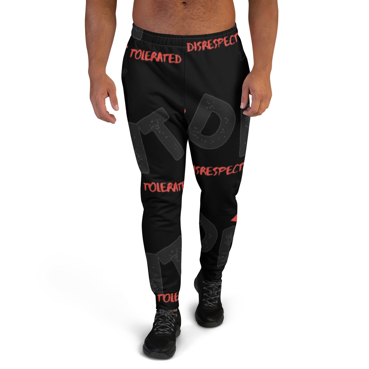 Red Tri Men's Joggers 1 BLK