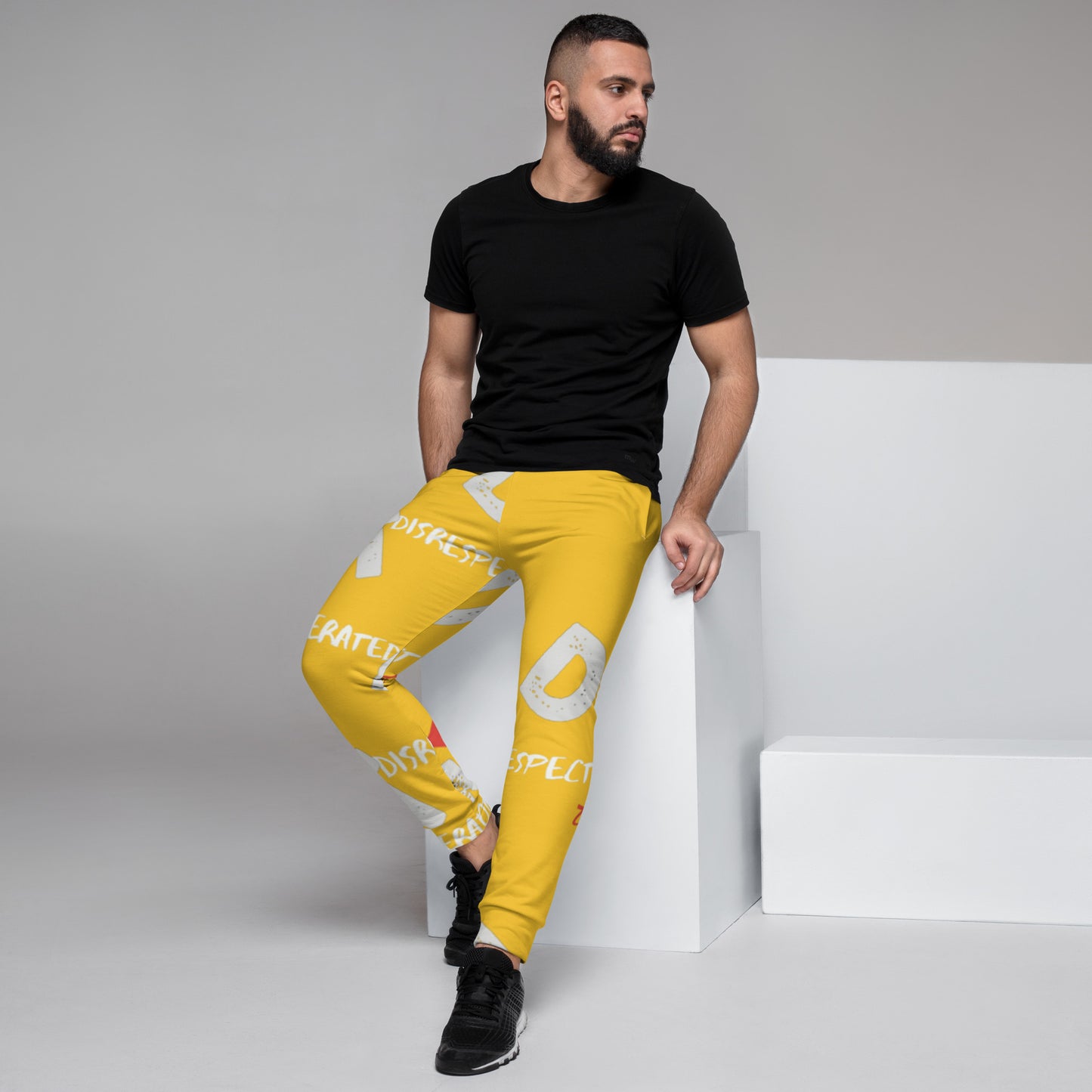 DNT Red-Tri Men's Joggers Yellow