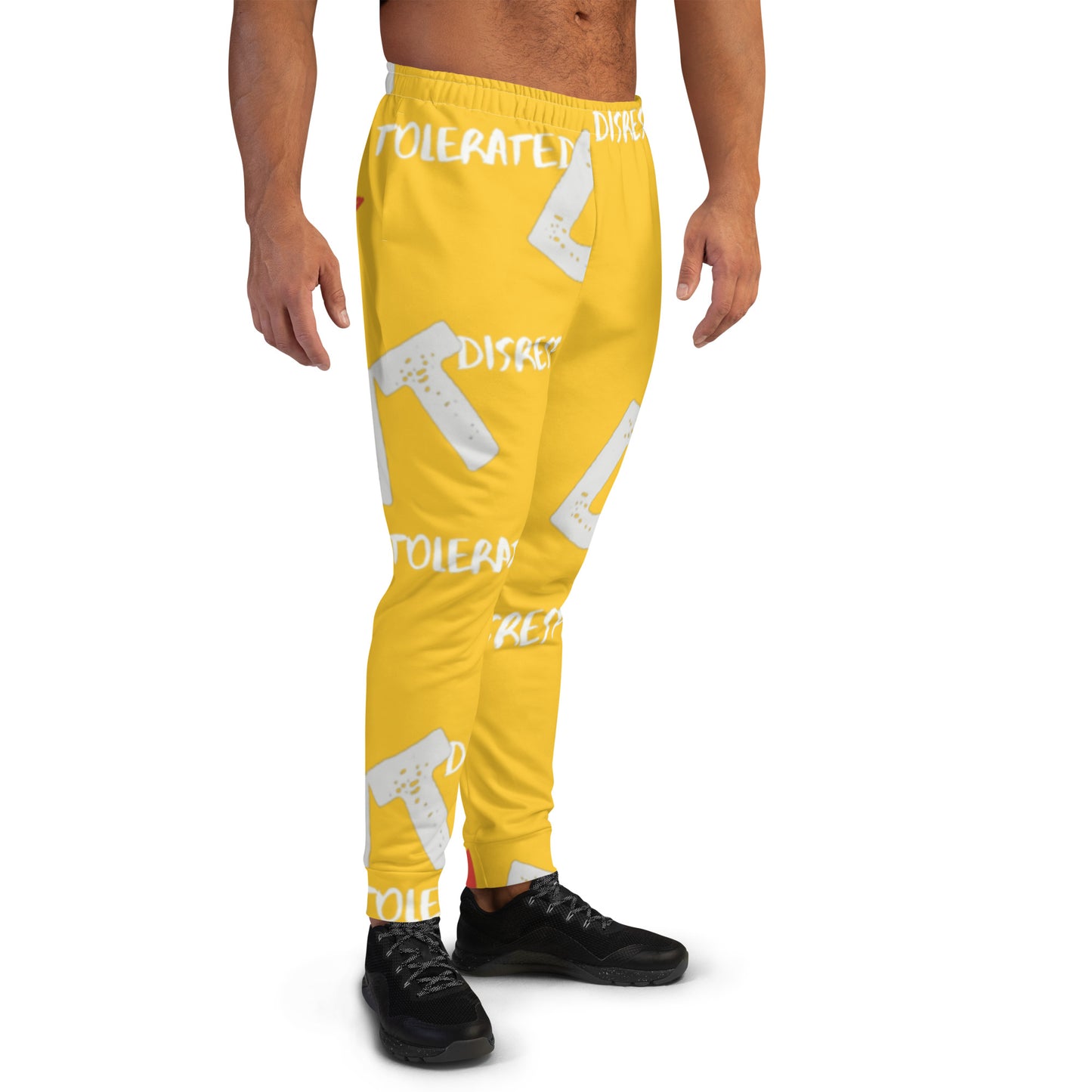 DNT- Red Tri Men's Joggers 2 Yellow