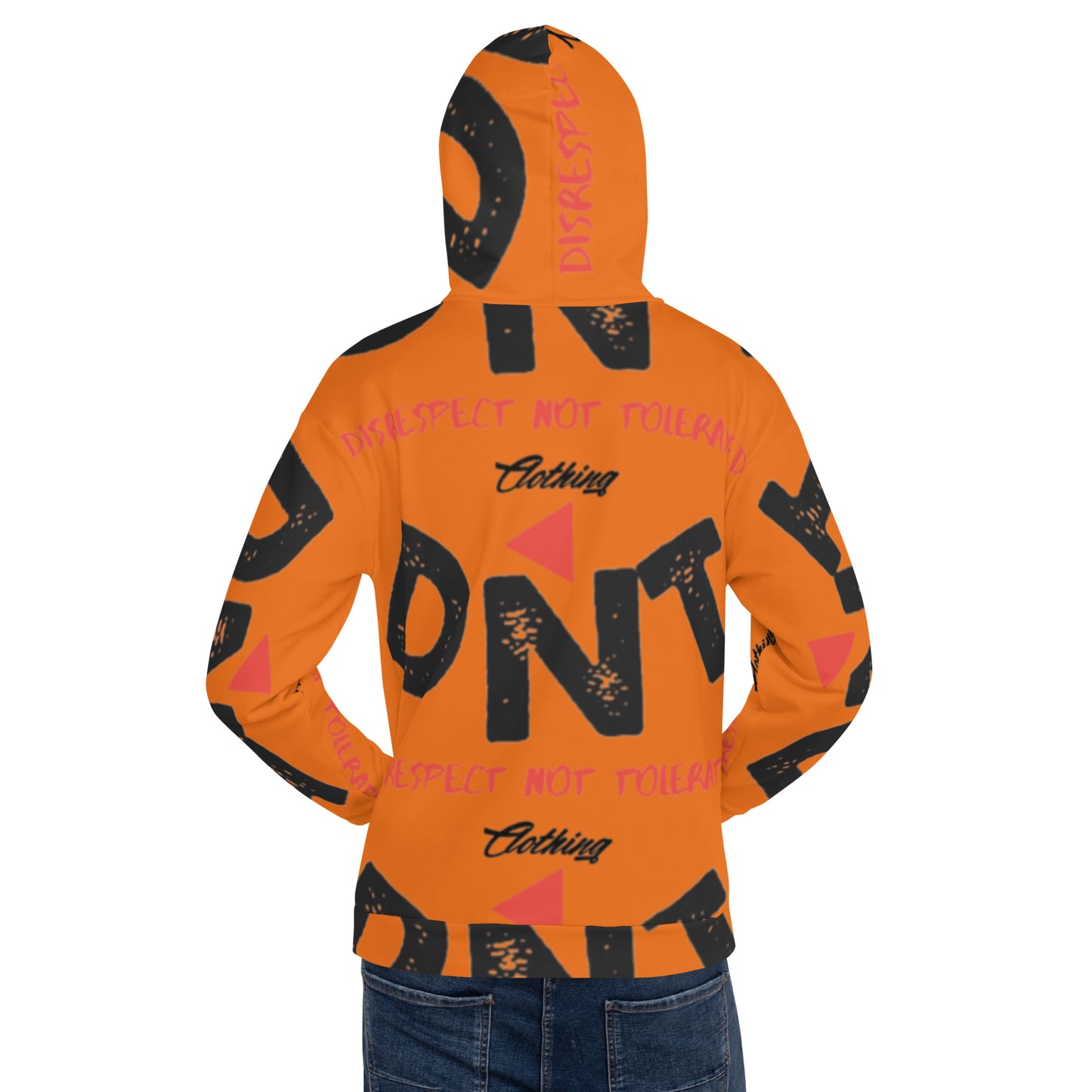 DNT Red Tri Unisex Hoodie 1 Mango Tango