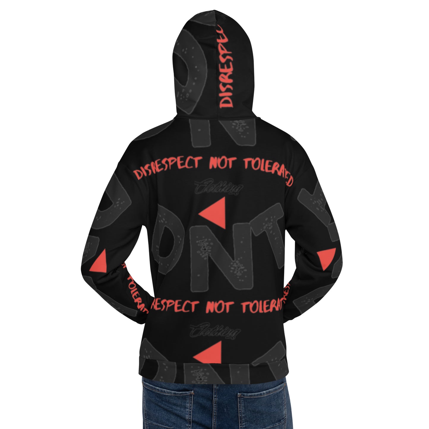 Red Tri Unisex Hoodie 1 Blk