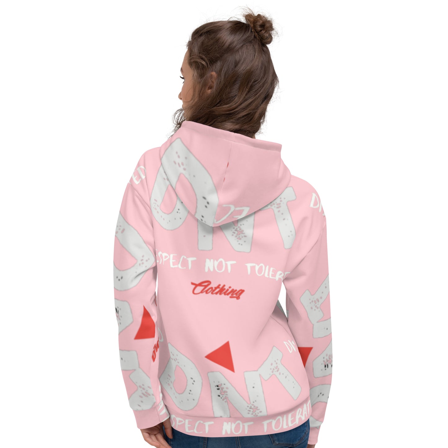 DNT Red-Tri Hoodie 2 Pink