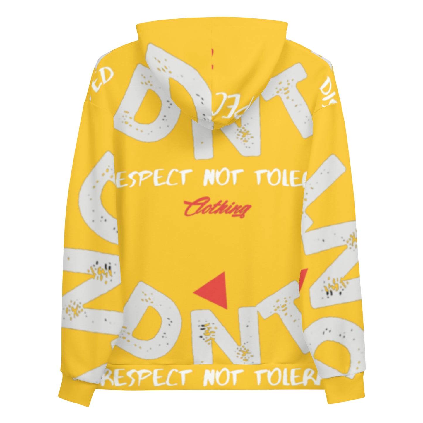 DNT Red-Tri Hoodie Yellow