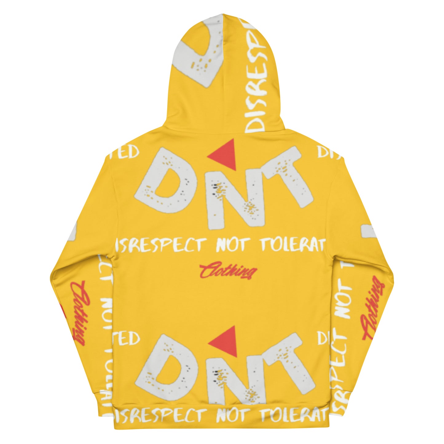 DNT Red-Tri Hoodie Yellow