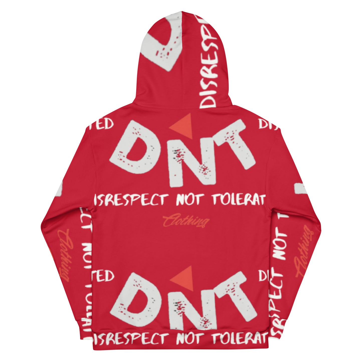 DNT Red-Tri Hoodie Red