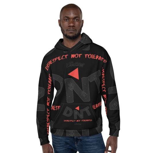 Red Tri Unisex Hoodie 1 Blk