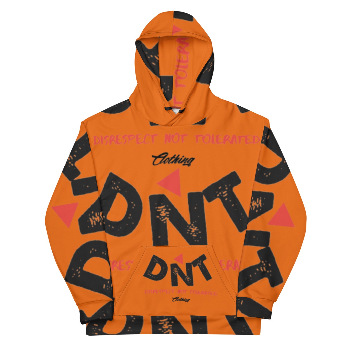 DNT Red-Tri Hoodie Orange