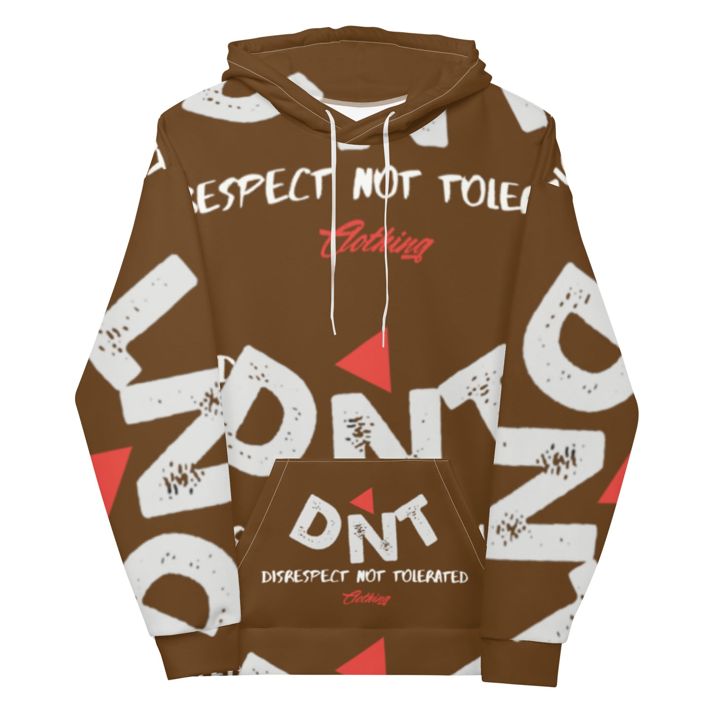 DNT Red-Tri Hoodie Brown