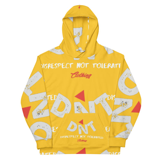 DNT Red-Tri Hoodie Yellow