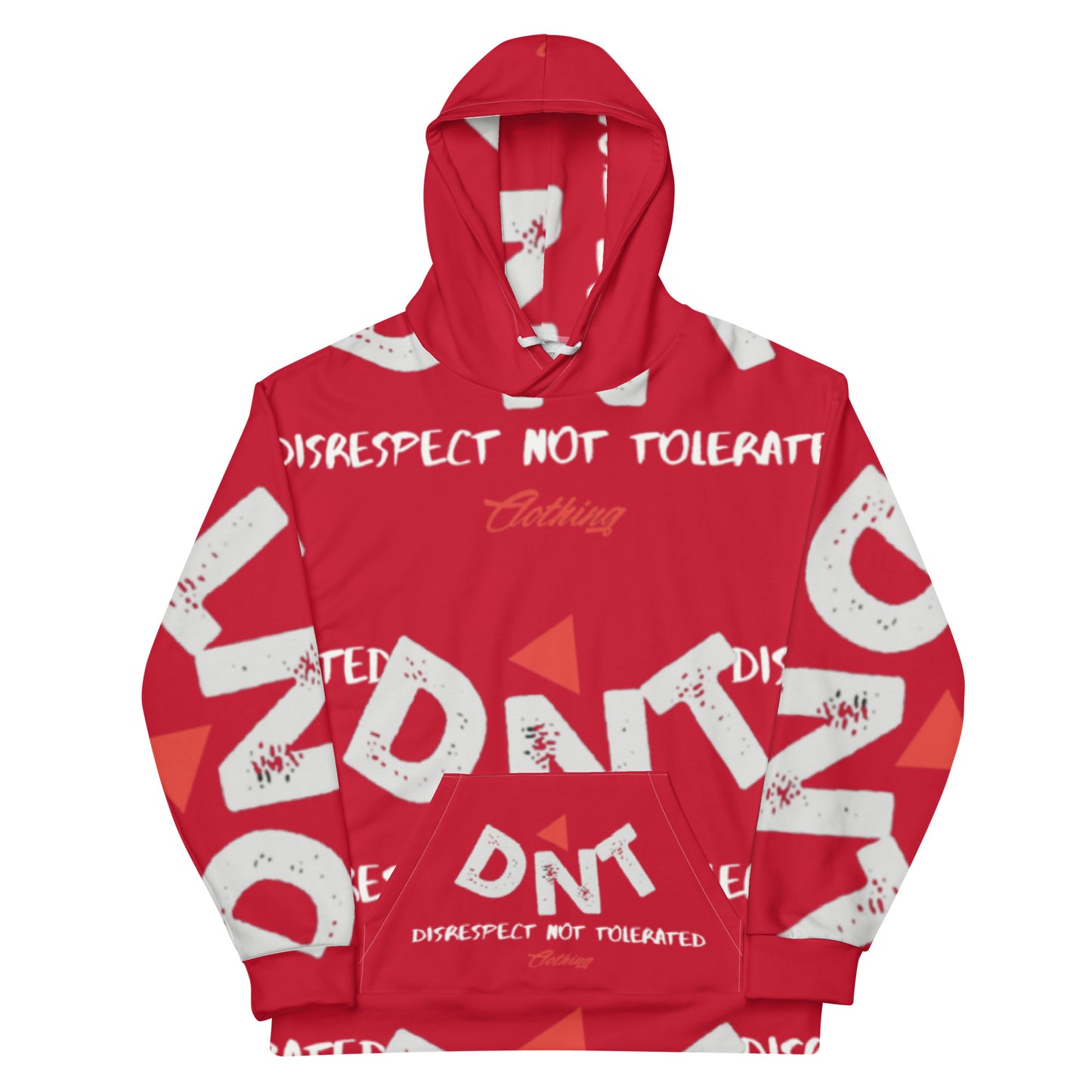 DNT Red-Tri Hoodie Red