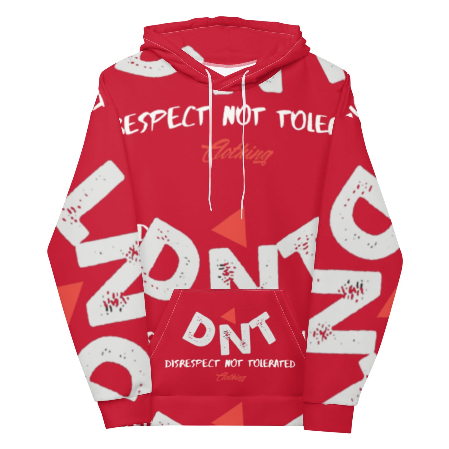 DNT Red-Tri Hoodie Red