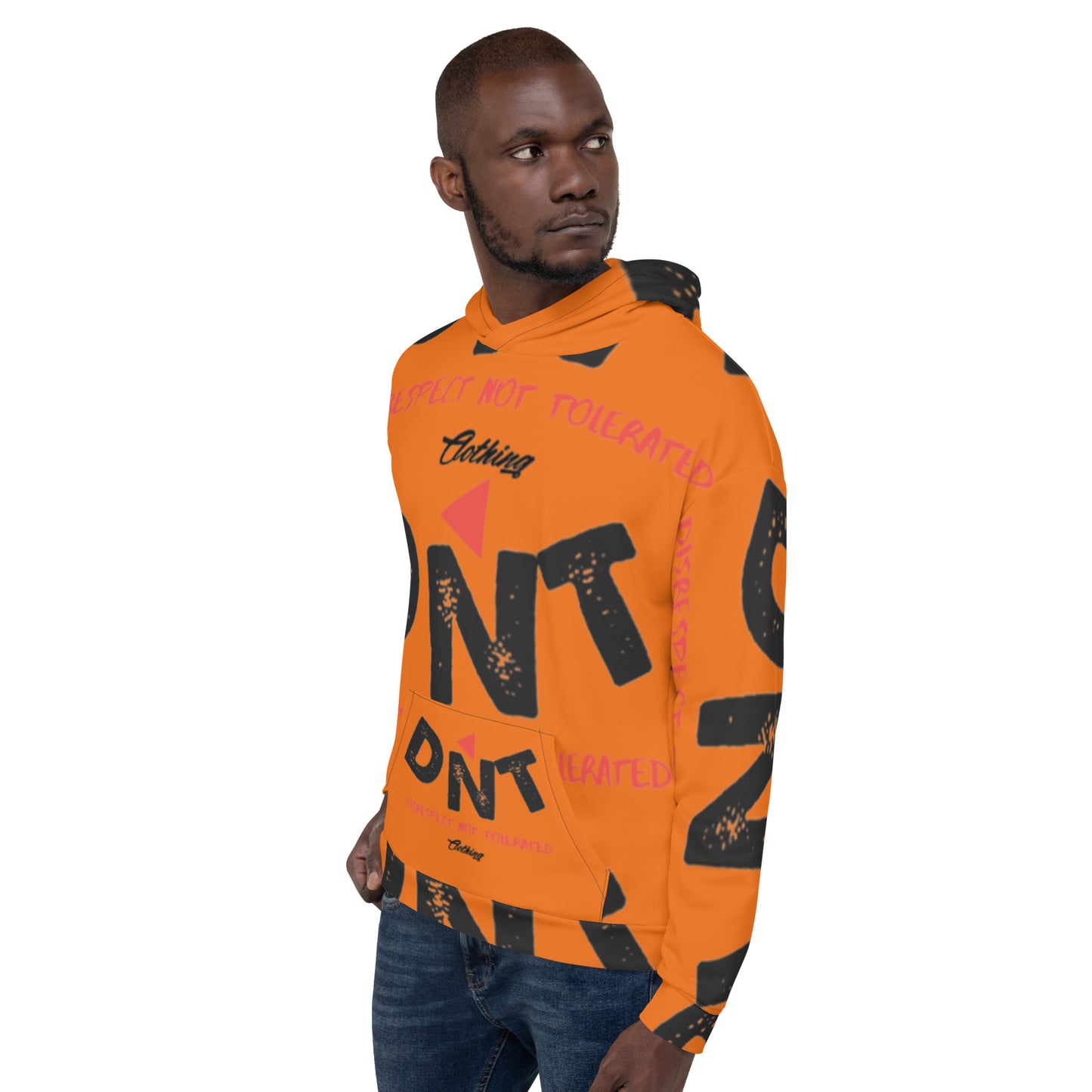 DNT Red Tri Unisex Hoodie 1 Mango Tango