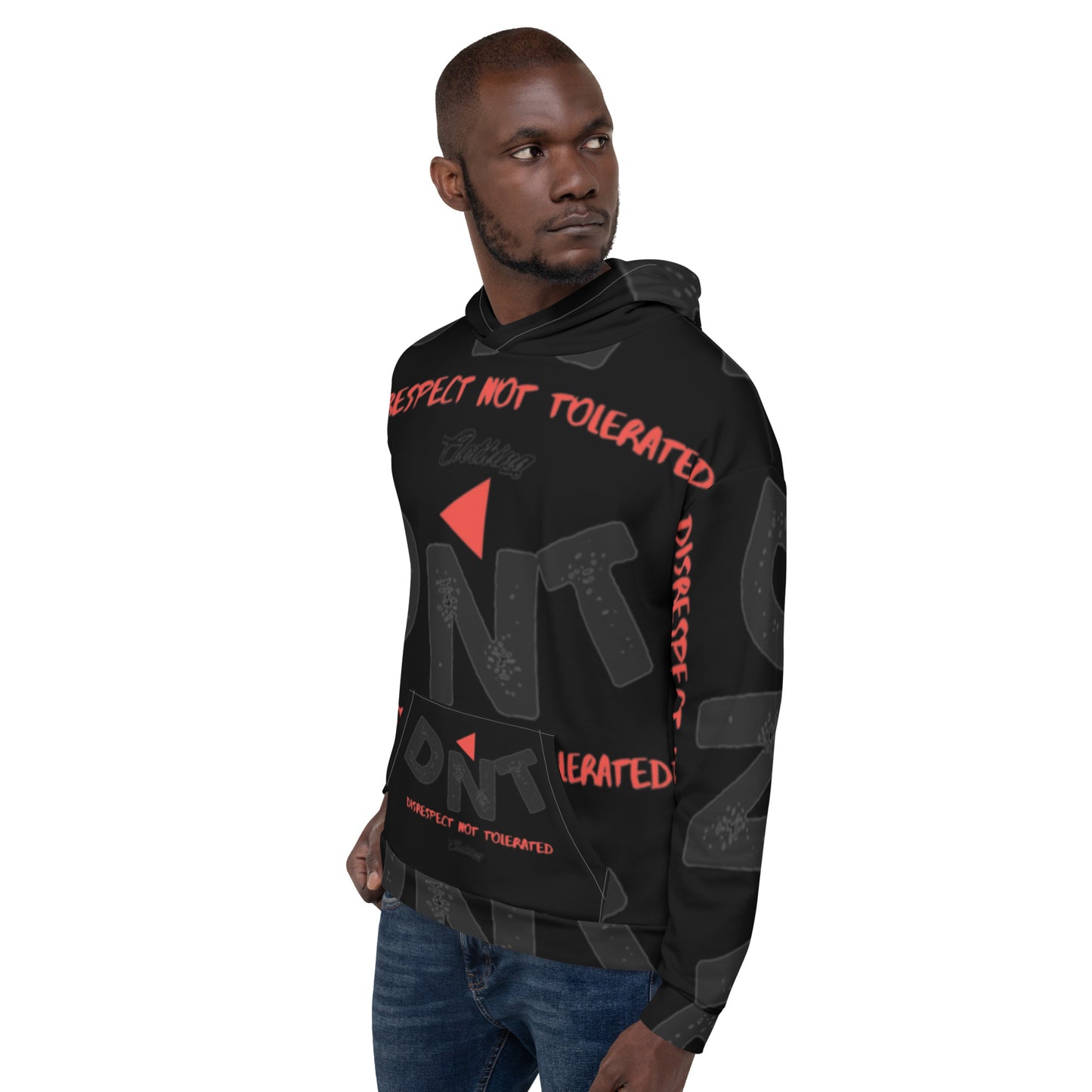 Red Tri Unisex Hoodie 1 Blk