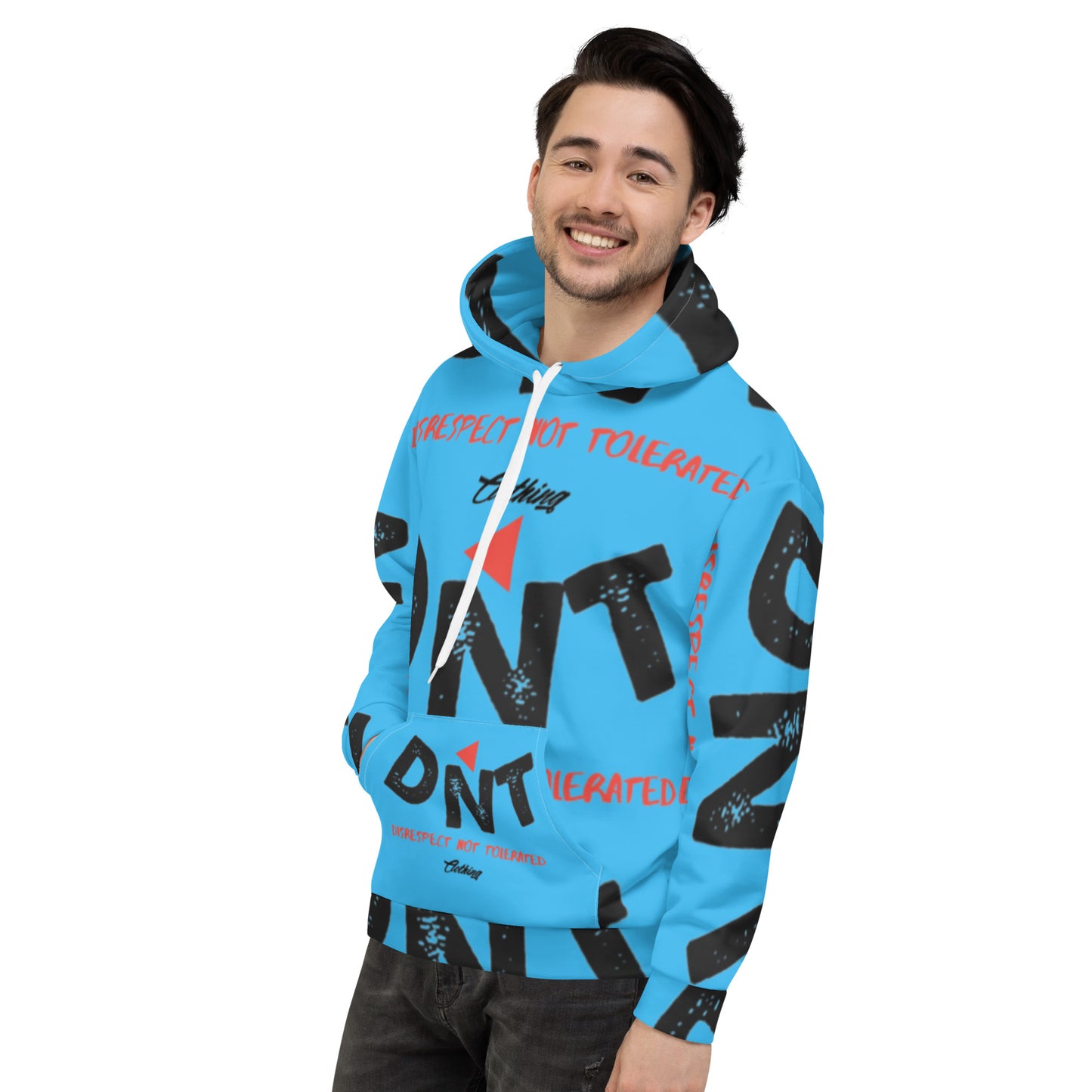 Red Tri Unisex Hoodie 1 Sky blue