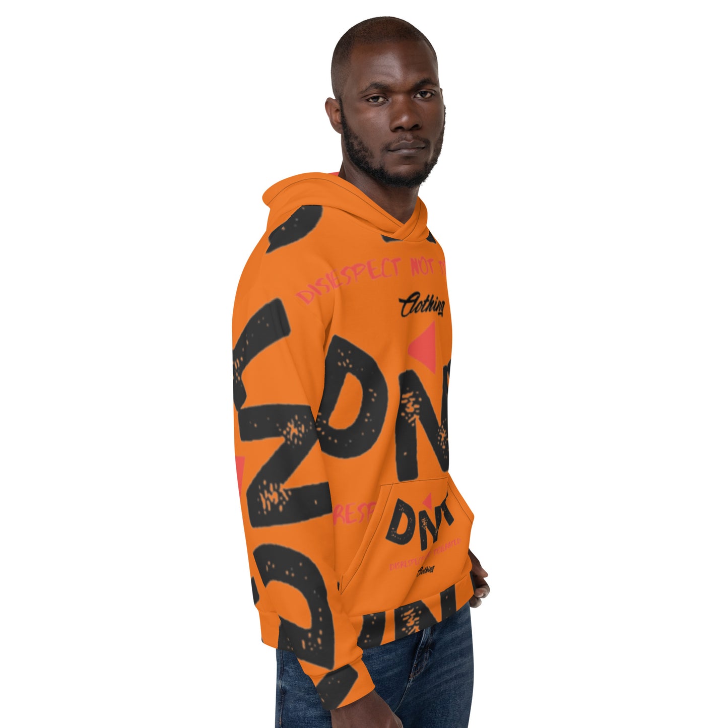 DNT Red Tri Unisex Hoodie 1 Mango Tango