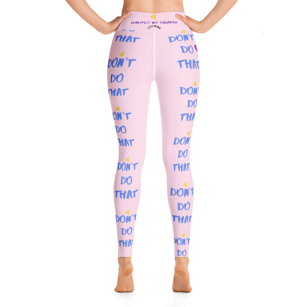 DDT Womens Yoga Leggings/Pink