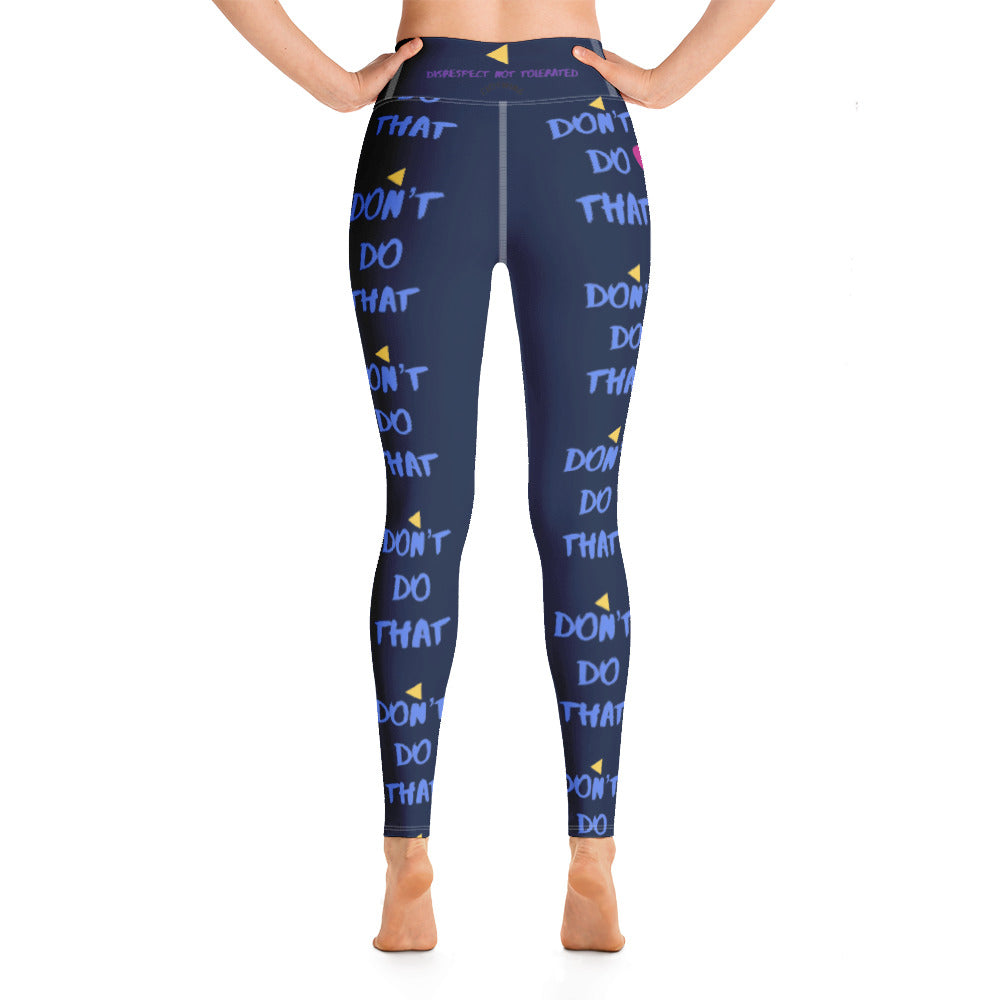 DDT Womens Yoga Leggings/Navy