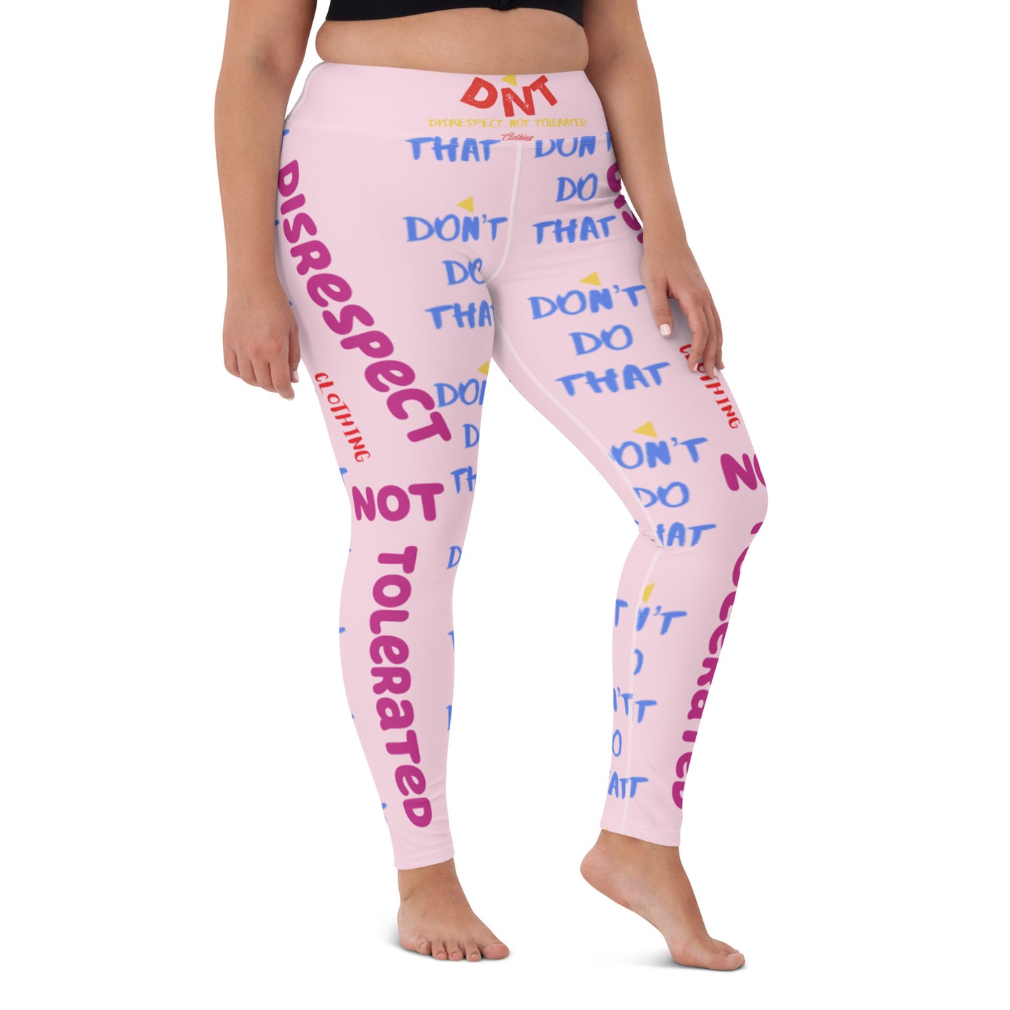 DDT Womens Yoga Leggings/Pink