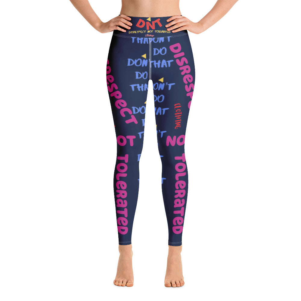 DDT Womens Yoga Leggings/Navy