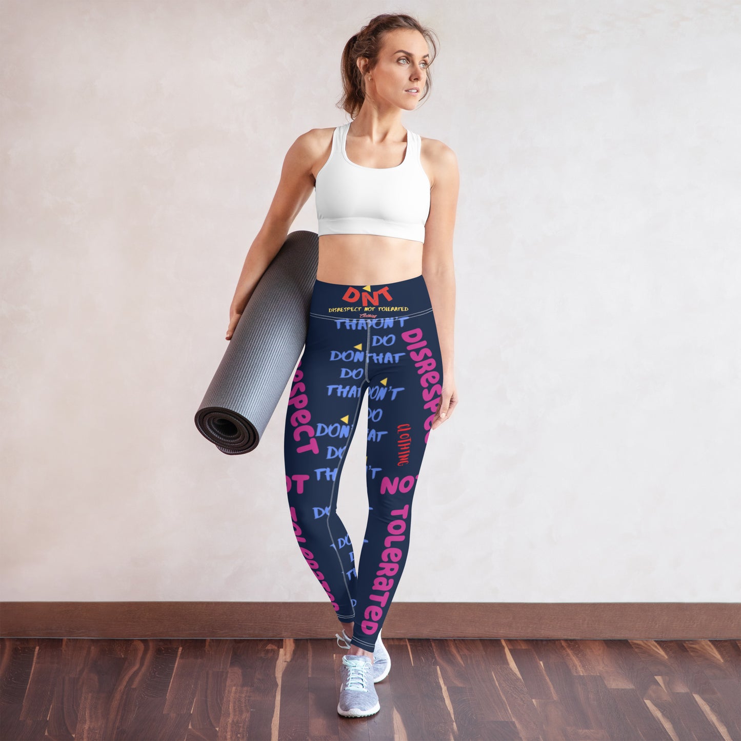 DDT Womens Yoga Leggings/Navy