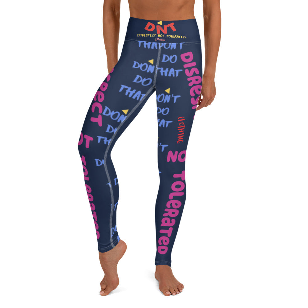 DDT Womens Yoga Leggings/Navy