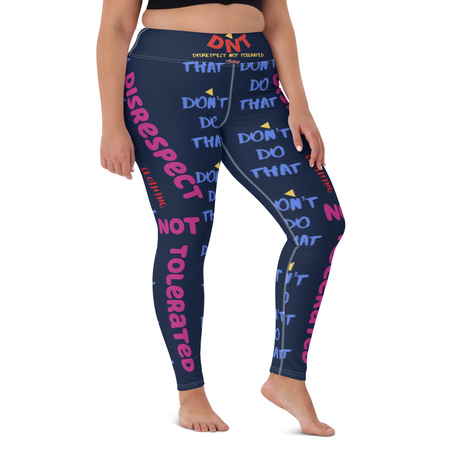 DDT Womens Yoga Leggings/Navy