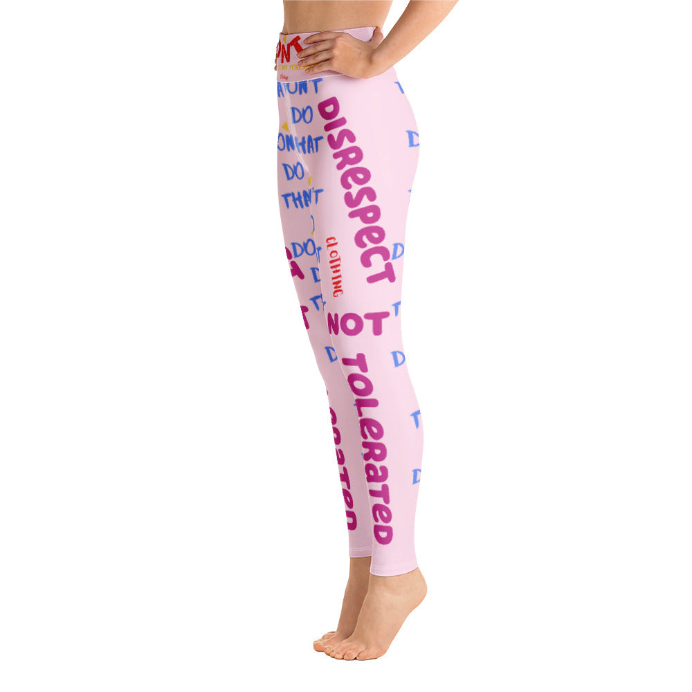 DDT Womens Yoga Leggings/Pink