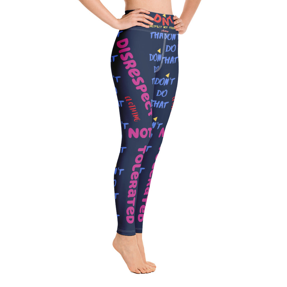 DDT Womens Yoga Leggings/Navy