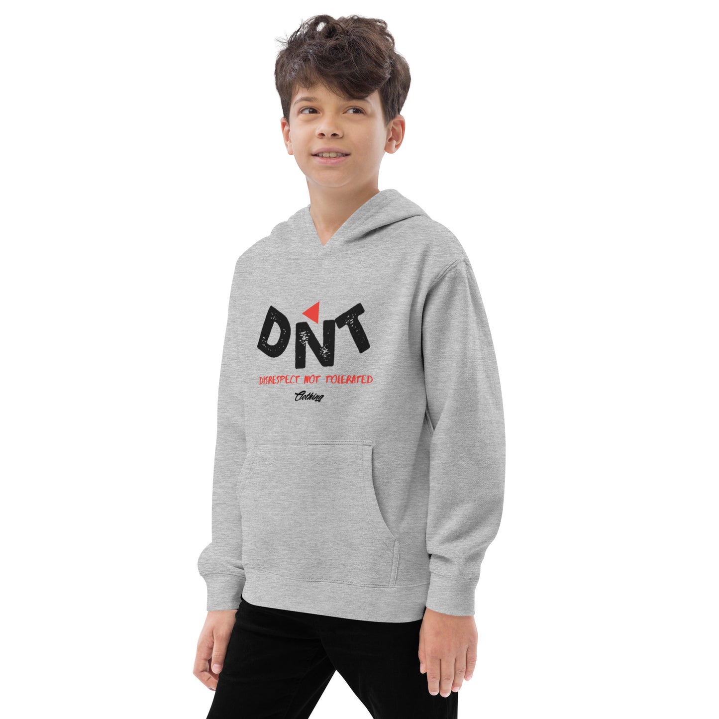 DNT Classic Red Tri Kids fleece hoodie