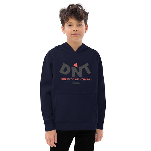 DNT Classic Red Tri Kids fleece hoodie