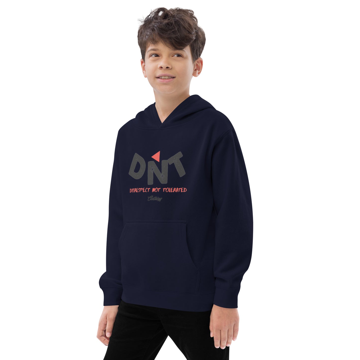 DNT Classic Red Tri Kids fleece hoodie