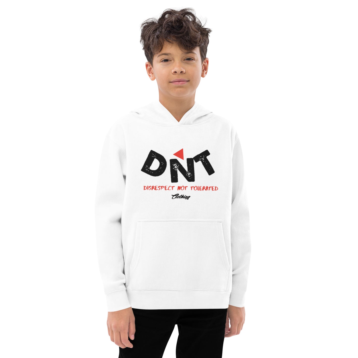 DNT Classic Red Tri Kids fleece hoodie