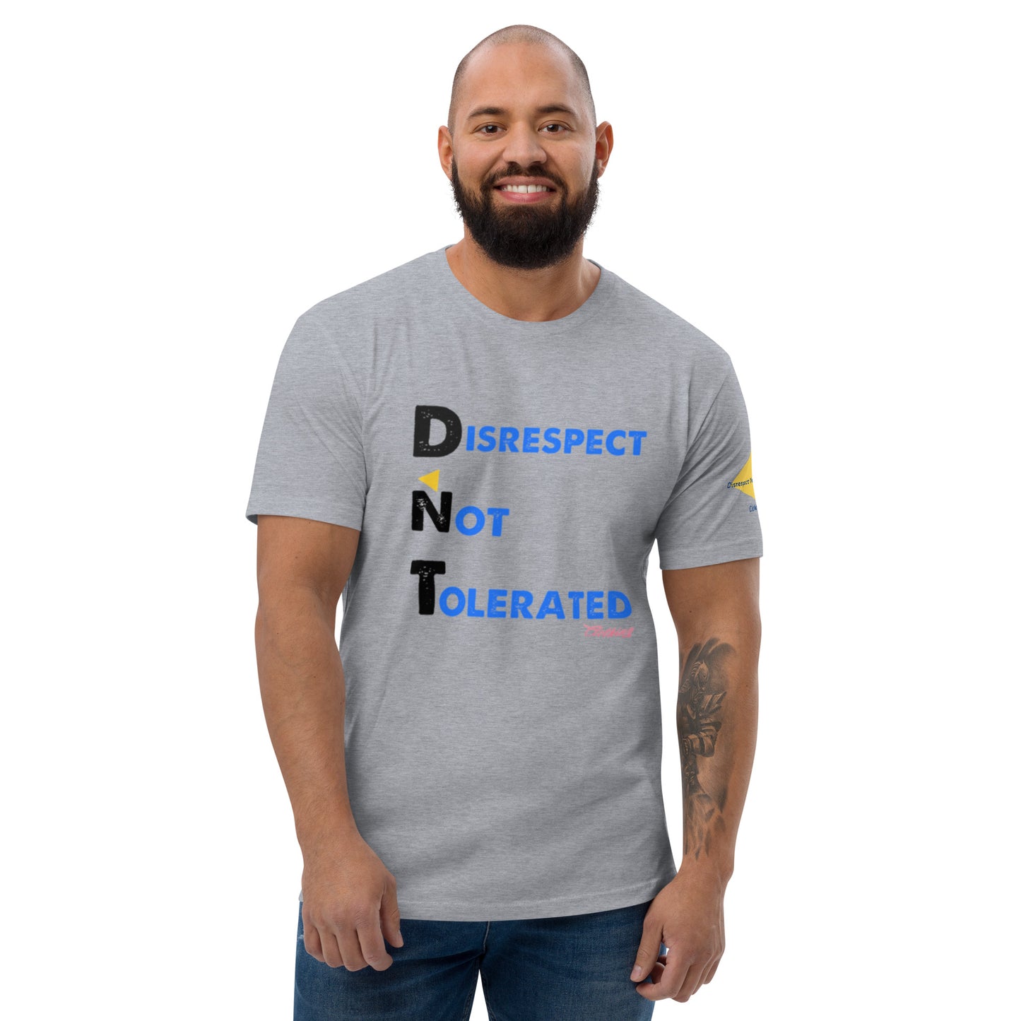 DNT 3 Men Short Sleeve T-shirt Blue/Blk