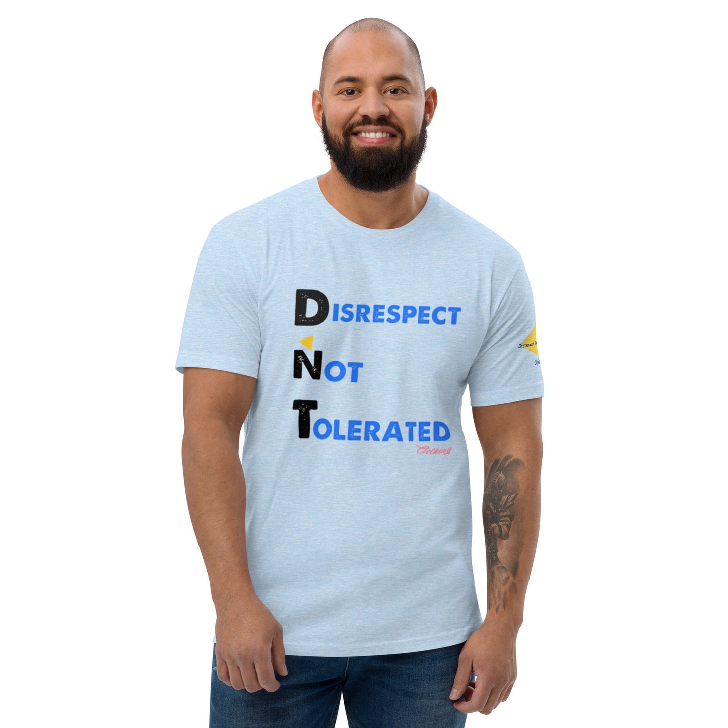 DNT 3 Men Short Sleeve T-shirt Blue/Blk