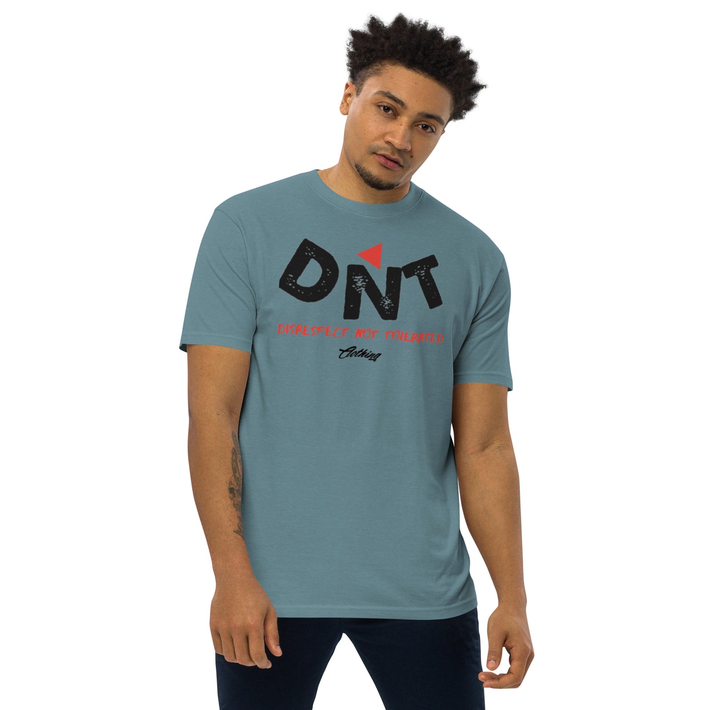 DNT Red-Tri Men’s premium heavyweight tee